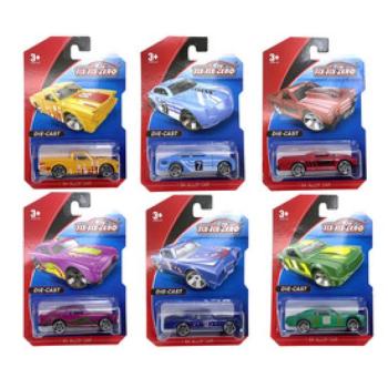 1 /64 fém autó, 6 féle kép