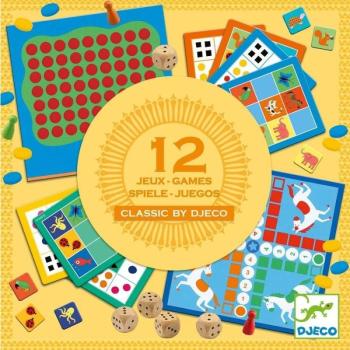 12 Klasszikus társasjáték 4 éves kortól - Classic box 4+ - Djeco kép