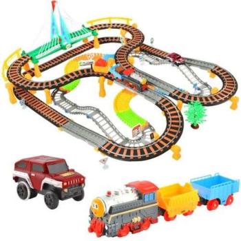 192 elemből álló többfunkciós autós és vasúti versenypálya (BB-2902) kép