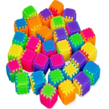 72 darabos tüsi építőjáték szett - színes készségfejlesztő építőkocka (BBLPJ) (BBMJ) kép