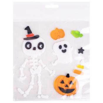 Ablakzselé csontváz +szellem kép