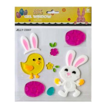 Ablakzselé nyuszi csibével kép