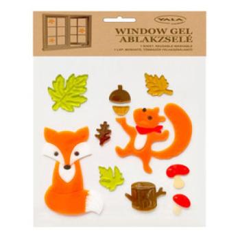 Ablakzselé róka +mókus +makk kép