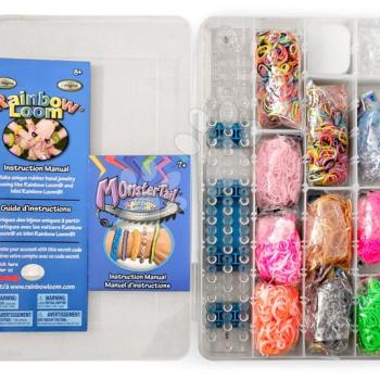 Ajándék box Starter Kit Gift Box Small Rainbow Loom 3600 gumi 2 hurkolótűvel 6 évtől RL47 kép