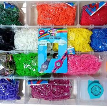 Ajánék box Gift box large Rainbow Loom 7200 gumi végződésekkel 6 évtől kép