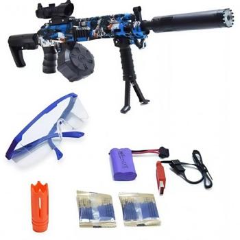 AK12 stílusú akkus játékgépfegyver gyerekeknek – zselégolyó lövedékekkel és védőszemüveggel (BBJ) kép