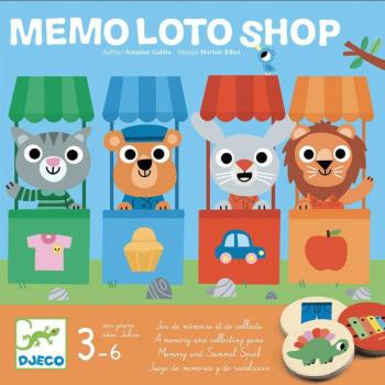 Állatos memória lottó - Memória játék - Mémo loto shop - DJ08537 kép