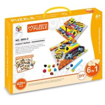 Autós mozaik képkirakó 420 darabos készlet kép