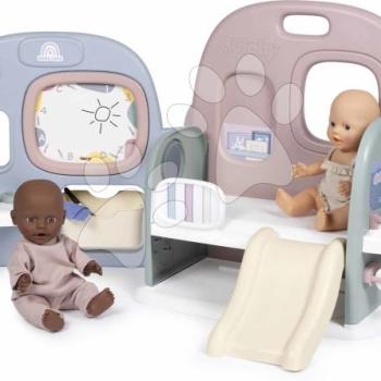 Babaház 5 játékzónával Baby Care Childcare Center Smoby összecsukható és hordozható 6 kiegészítővel kép