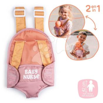 Babahordozó állítható vállpántokkal Carrier Soft Baby Nurse Smoby ergonomikus 42 cm játék babának kép