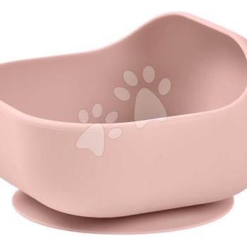Babatál Silicone Suction Bowl Cotton Candy Beaba szilikonból öntapadós rózsaszín 4 hó-tól kép