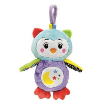 Baby Clementoni Bagoly Plüss Fény- És Hanghatással, Éjszakai Fény kép