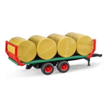 Bálaszállító pótkocsi 8 körbálával kép