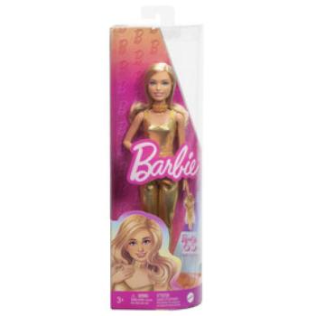 Barbie 65. Évfordulós baba arany ruhában kép