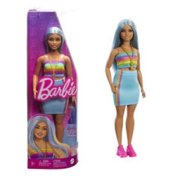 Barbie 65. Évfordulós baba szivárványos topban kép