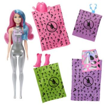 Barbie color reveal meglepetés baba disco-sztár sorozat kép