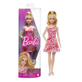 Barbie fashionista barátnők - pink virágos ruhában kép