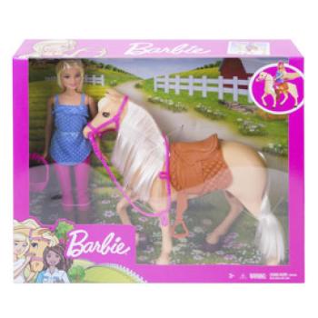 Barbie lovas szett babával kép