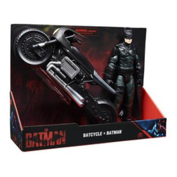 Batman mozifilm 12" Figura 12" Batman motorral kép