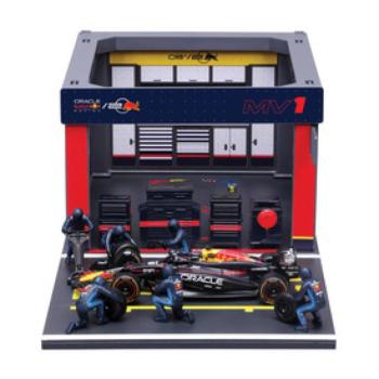 Bburago 1 /43 F1 versenyautó - Red Bull RB20 bokszutca kép