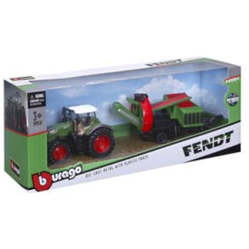 Bburago 10 cm traktor - Fendt 1050 Vario kultivátor kép