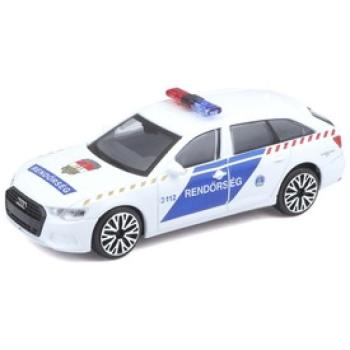 Bburago Magyar Rendőrautó Audi A6 Avant 1:43 kép