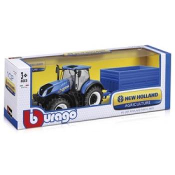 Bburago traktor utánfutóval New Holland 1:32 kép