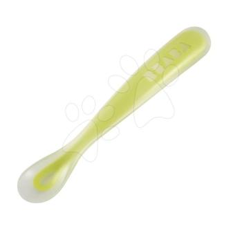 Beaba kiskanál gyerekeknek Ergonomic szilikonból 913380 neon kép