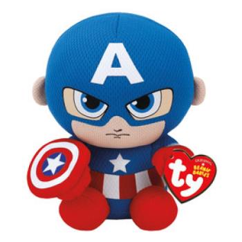 Beanie Babies plüss figura Marvel CAPTAIN AMERICA, 15 cm kép