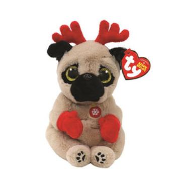 Beanie Babies plüss figura MITTENS, 15 cm - barna kutya (3) kép