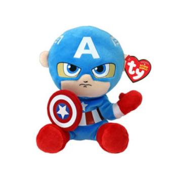 Beanie Babies SOFT plüss CAPTAIN AMERICA, 15 cm kép