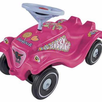 Bébitaxi autó Bobby Car Classic Candy BIG rózsaszín hanggal és édesség matricákkal 12 hó-tól kép