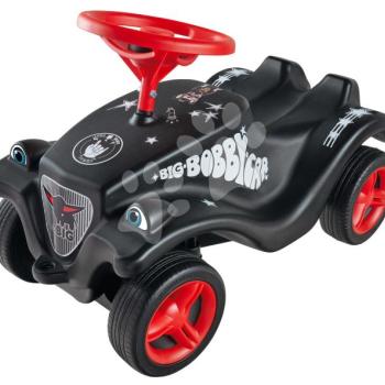 Bébitaxi autó Bobby Car Classic Little Rocker BIG fekete dudával és rockos matricákkal 12 hó-tól kép