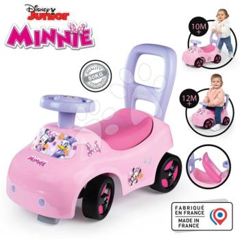 Bébitaxi és járássegítő Minnie Auto Ride On Smoby ergonomikus háttámlával és tárolóval az ülőke alatt 10 hó-tól kép