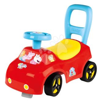 Bébitaxi és járássegítő Peppa Pig Auto Ride On Smoby ergonomikus háttámlával és tárolóval az ülőke alatt 10 hó-tól kép