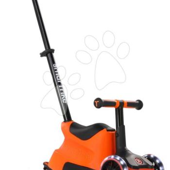 Bébitaxi és roller 2in1 háromkerekű LED kerekekkel Xtend Scooter Ride-on Orange smarTrike tolókarral és állítható magassággal és tárolóhellyel 1-től 12 éves korig kép
