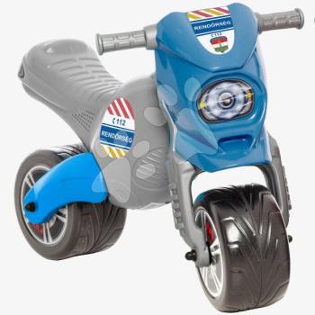 Bébitaxi rendőrségi kismotor Cross Dohány maxi nagyság kék 50 kg teherbírással kép