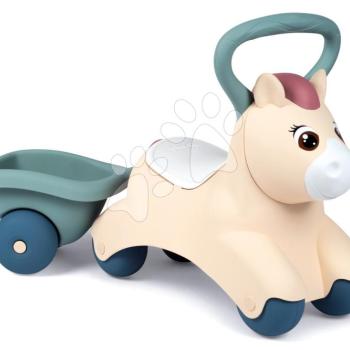 Bébitaxi utánfutóval Baby Pony Ride On Little Smoby ergonomikus üléssel és nagy fogantyúval 12 hó-tól kép