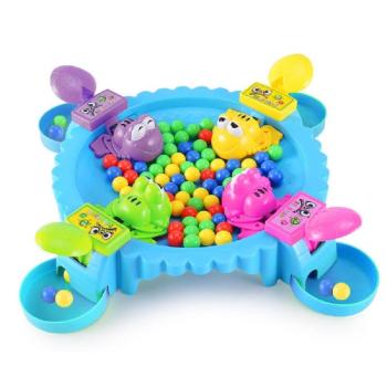 Békaetető asztali társasjáték rengeteg színes játékgolyóval - mókás készségfejlesztő játék 2-4 fő részére (BBJ) kép