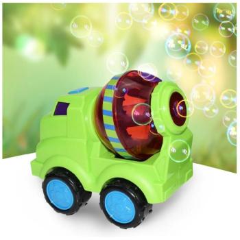 Betonkeverő alakú buborékfújó gép gyerekeknek - vidám színű, zenélő játék (BBMJ) kép