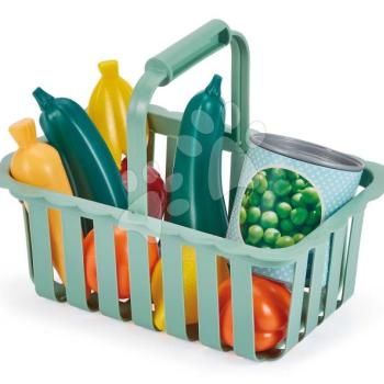 Bevásárlókosár Self Service Basket 100% Chef Écoiffier zöldséggel és gyümölcsökkel 9 kiegészítő 18 hó-tól kép