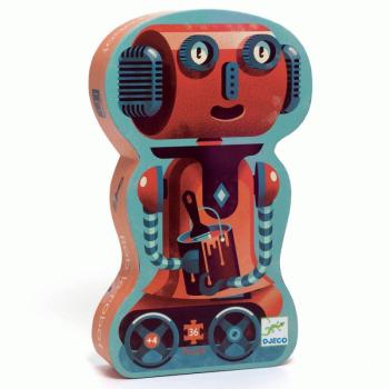 Bob a robot - Formadobozos puzzle 36 db-os - Bob the robot 36 pcs - DJ07239 kép