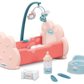 Bölcső kiságyforgóval Nursery Écoiffier és kiegészítőkkel 30 cm játékbabának 18 hó-tól kép