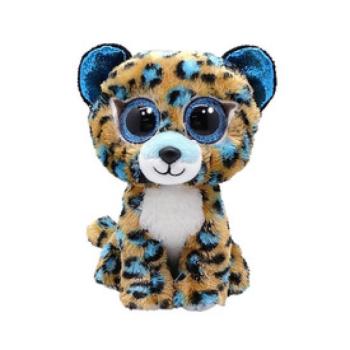 BOOS plüss figura COBALT, 15 cm - barna /kék leopárd kép