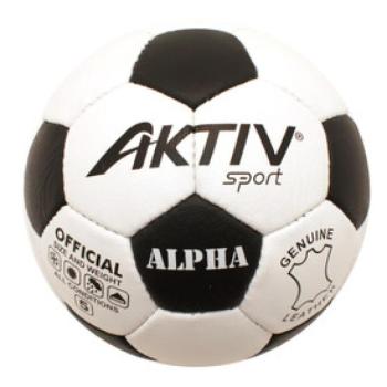 Bőr foci Alpha No. 5 focilabda - 22 cm kép