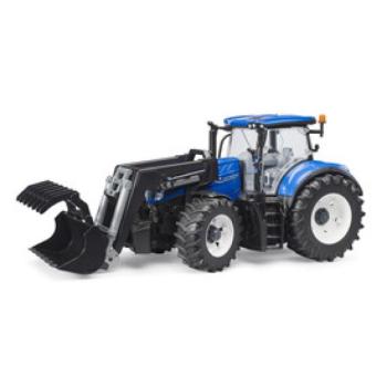Bruder New Holland T7. 315 traktor homlokrakodóval kép