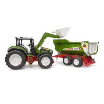 Bruder ROADMAX Homlokrakodós traktor + billenő pótkocsi kép