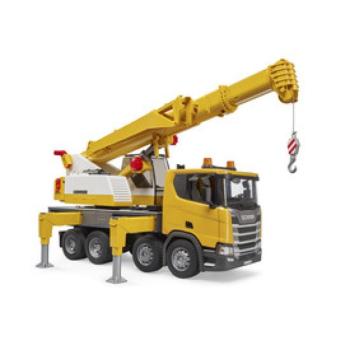 Bruder Scania Super 560R Liebherr darus teherautó L +S modullal kép