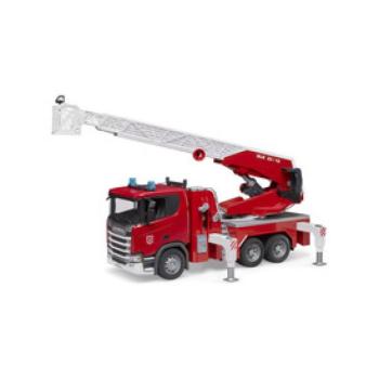 Bruder Scania Super 560R tűzoltóautó létrával, vízpumpával és L +S modullal kép