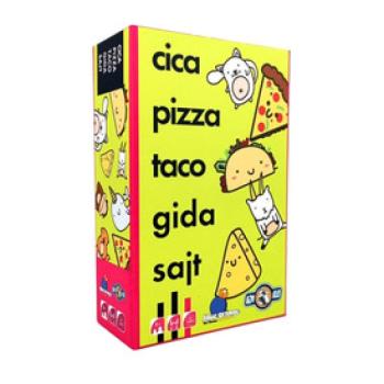 Cica, pizza, taco, gida, sajt - társasajáték kép